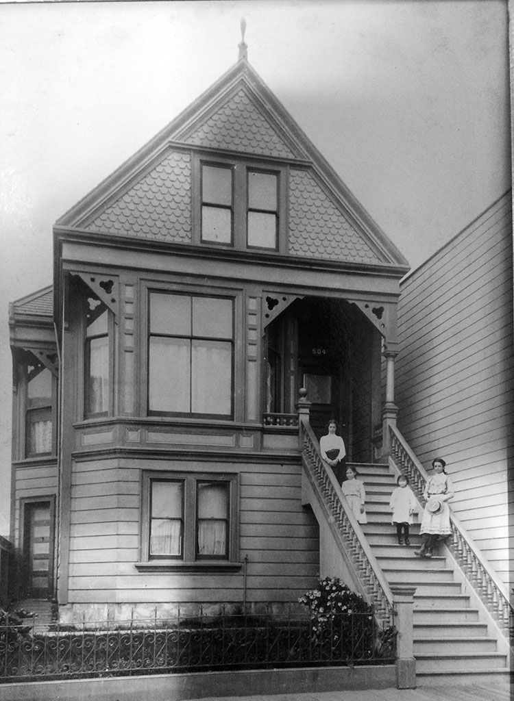 Early 1900s photos of 504 Clement Street