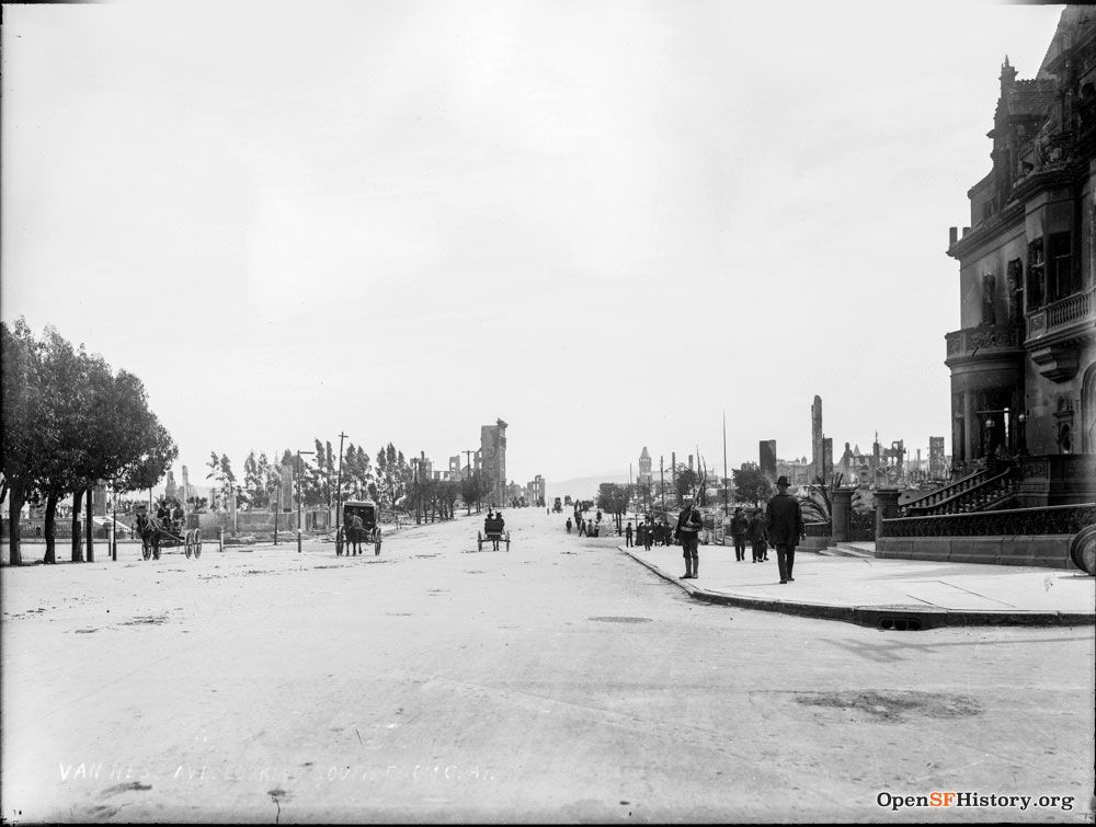 Van Ness Avenue in 1906