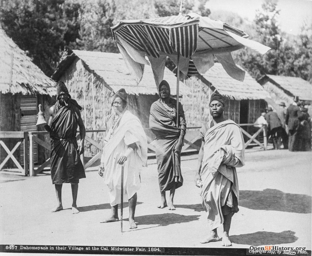 Dahomey Men posing