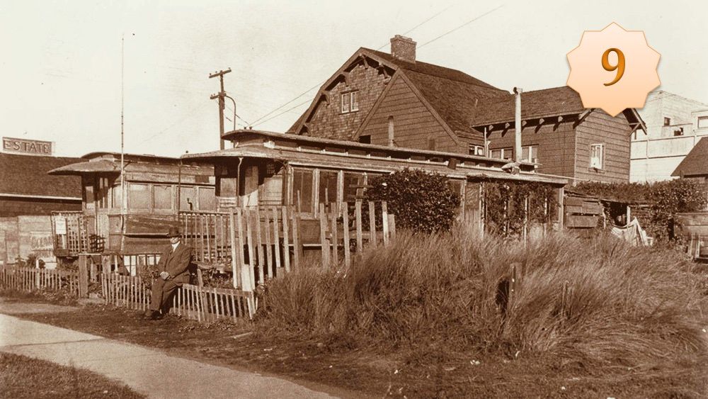 Old streetcar houses