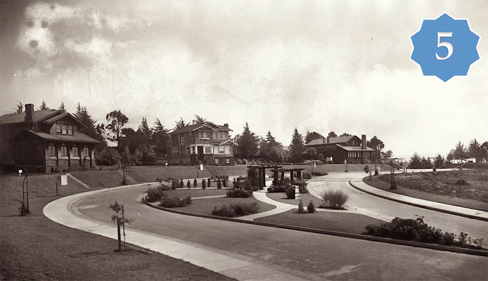 Houses and small park