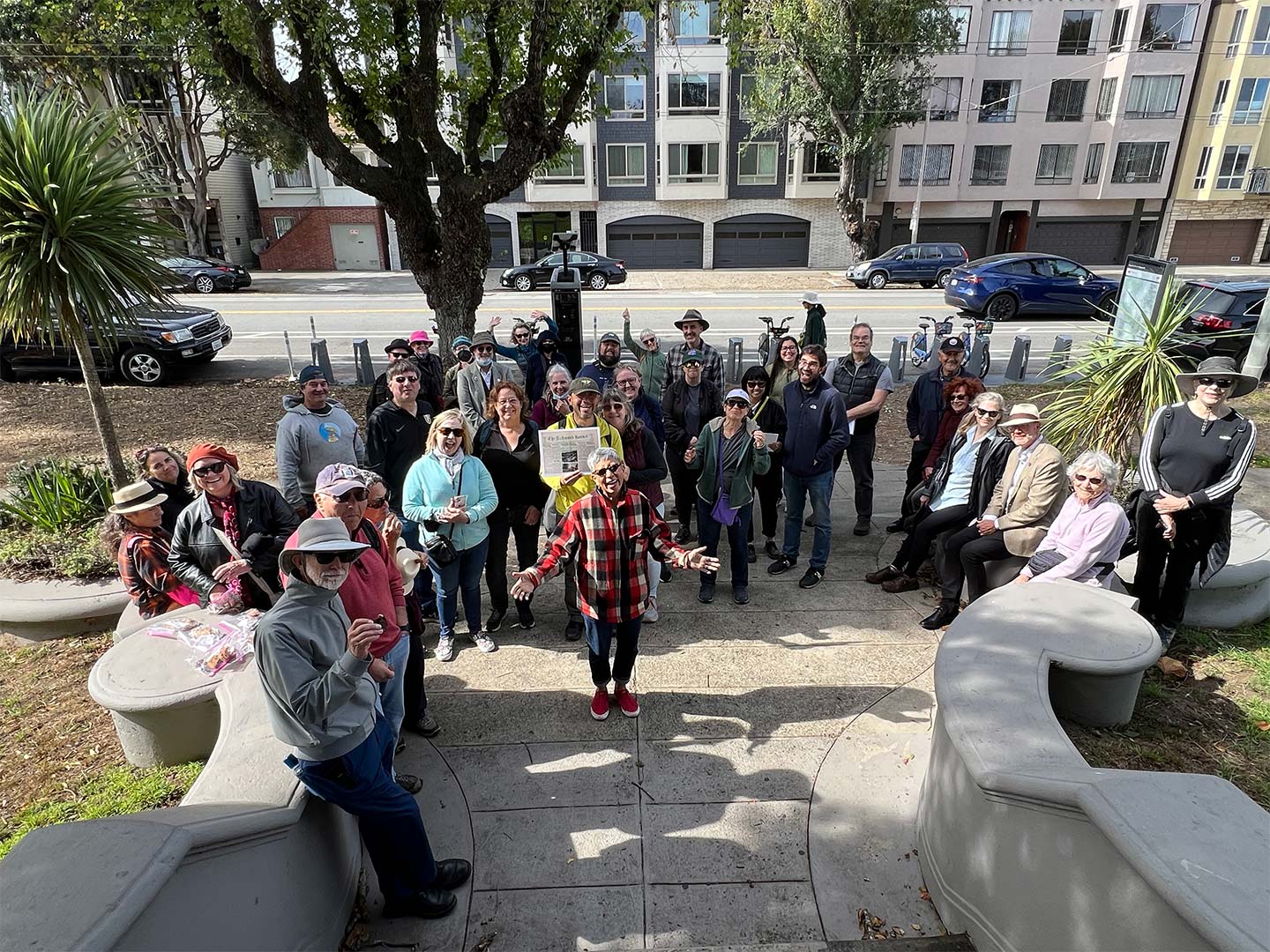 Cemetery walk group