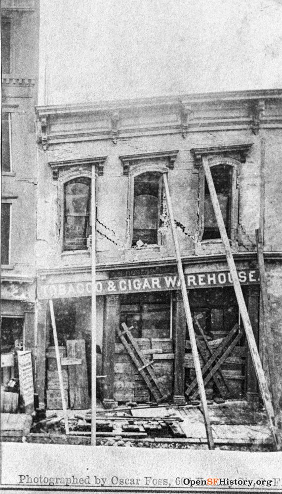 earthquake-damaged building