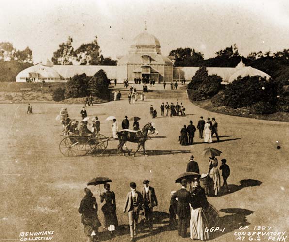 Conservatory in park