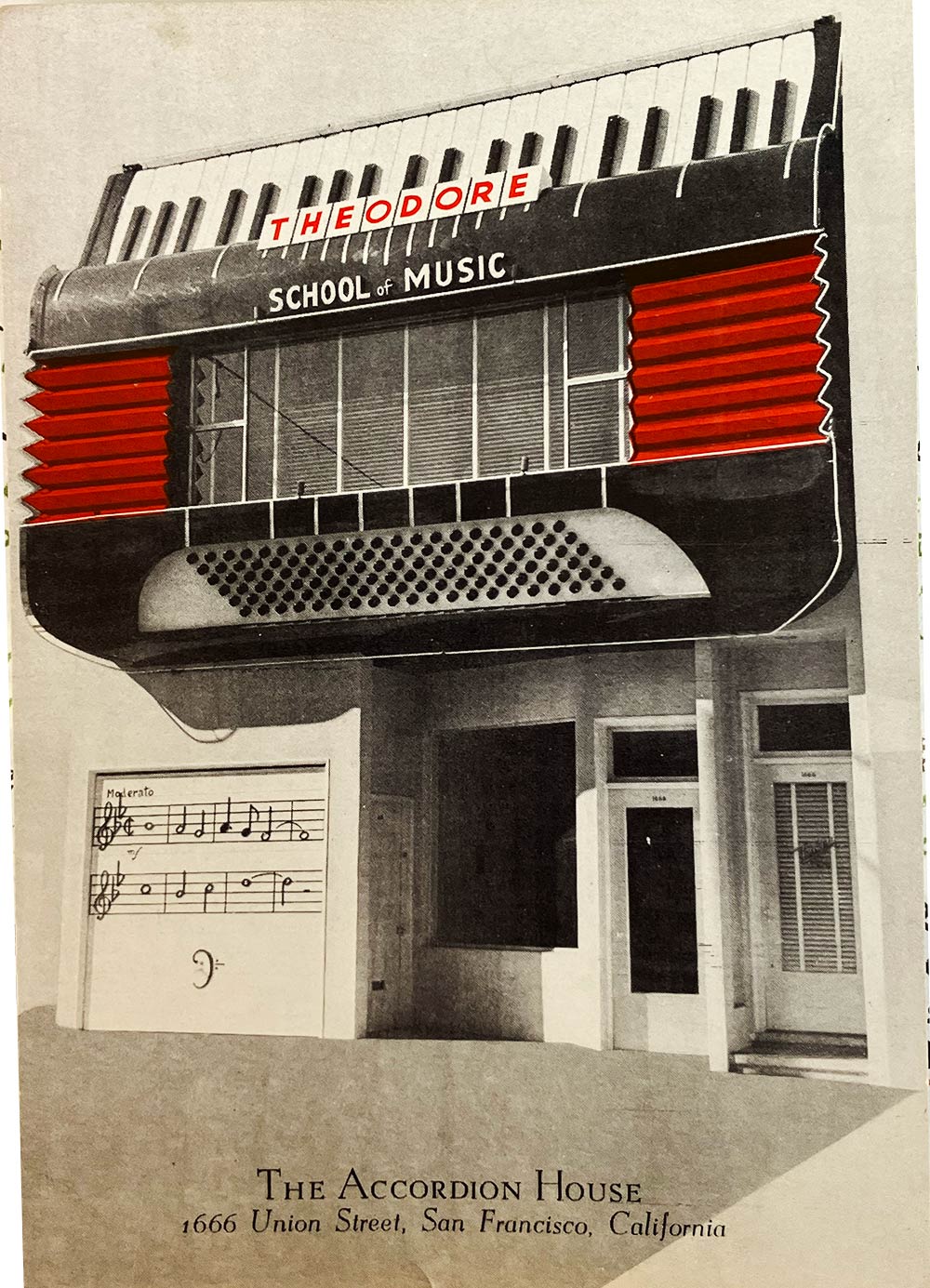 Postcard of Accordion House