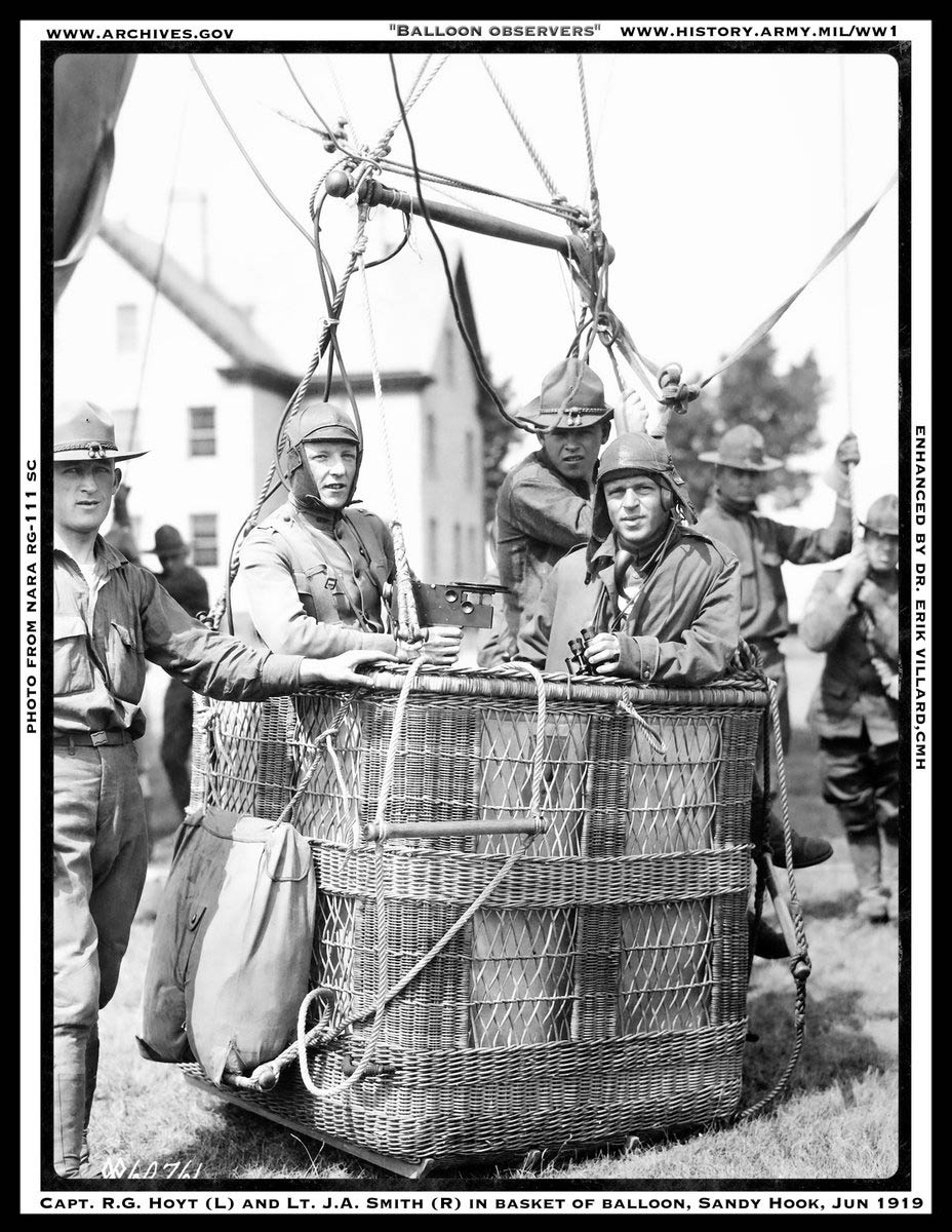 Men in balloon basket