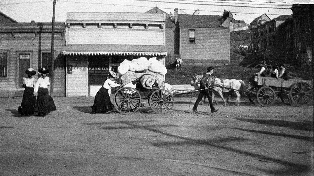 Man with cart