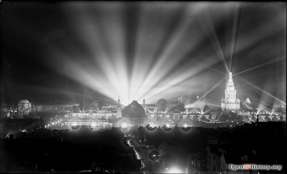 1915 fair at night
