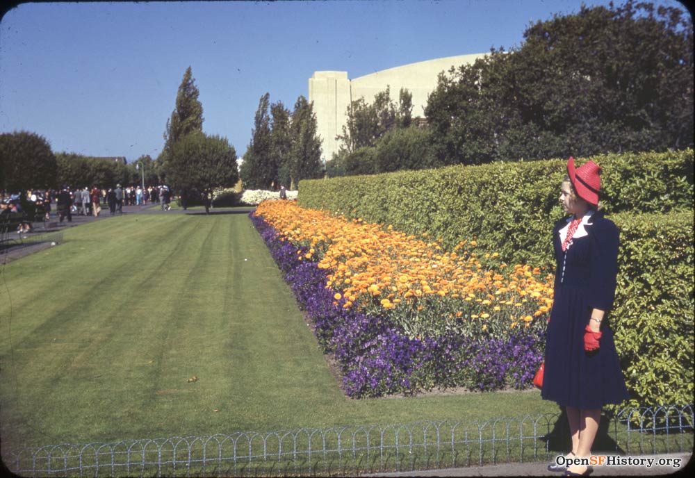 woman with flowers