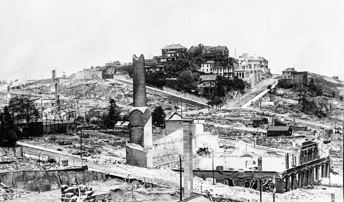Russian Hill after 1906 fires