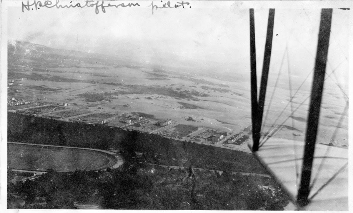 Polo Fields in Golden Gate Park and lots of sand dunes in the Sunset District in 1914. 