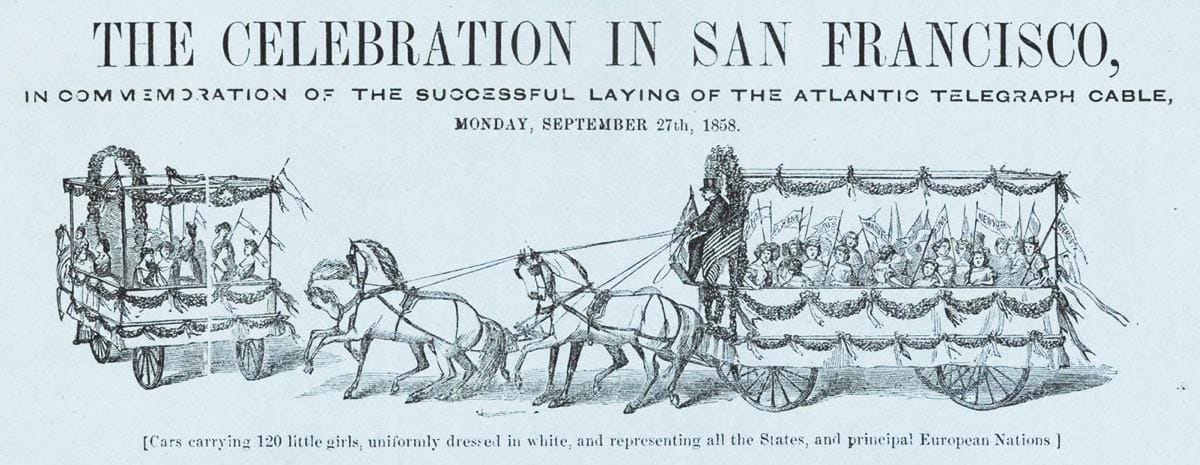 1858 lettersheet image of parade
