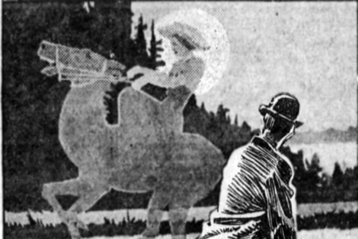 Illustration of ghost rider