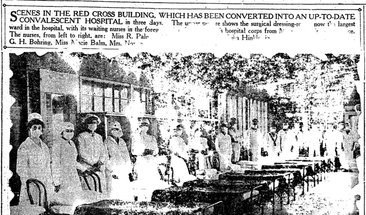 Red Cross hospital 1918