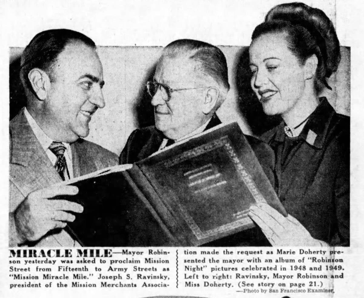 Mayor and Mission merchants, 1949