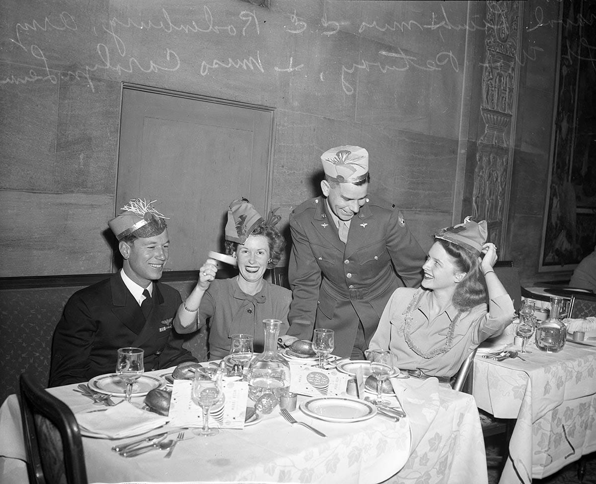 New Year's Eve group in 1943