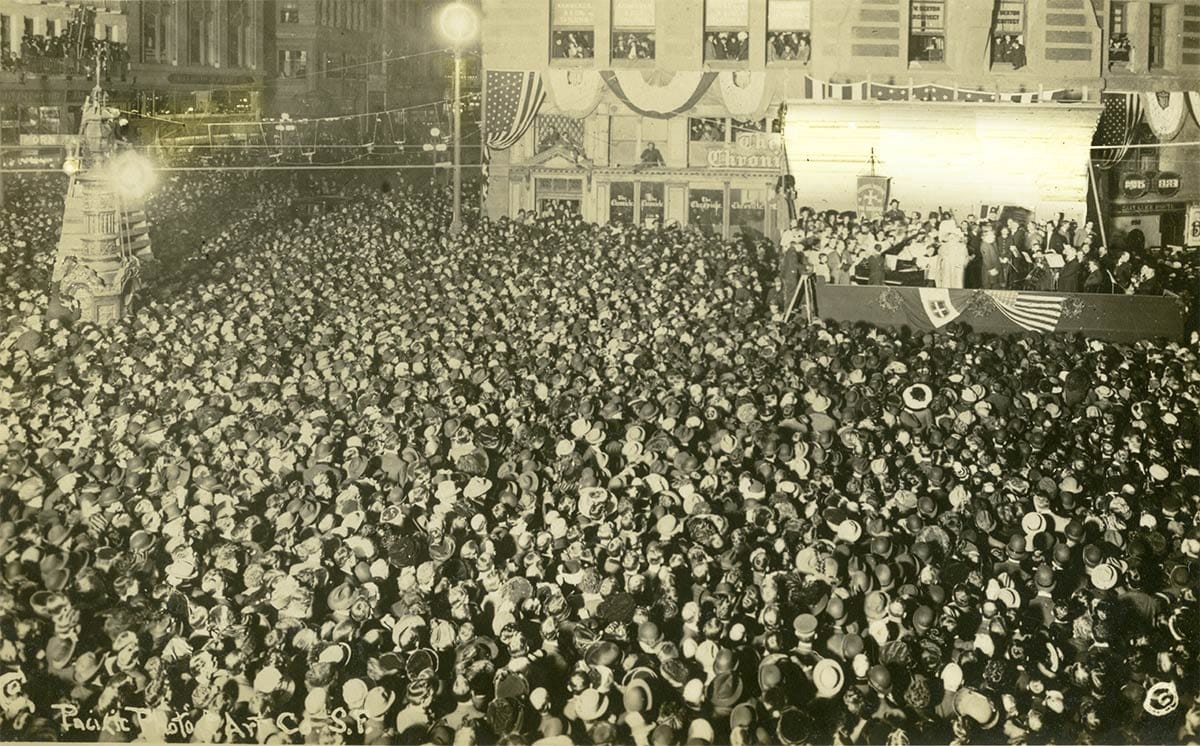 Tetrazzini singing on Christmas Eve