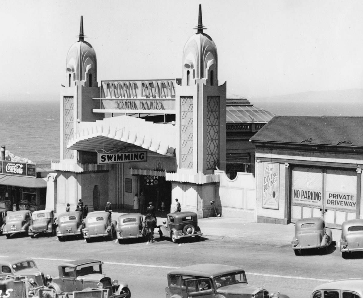 1930s entrance to Sutro Baths