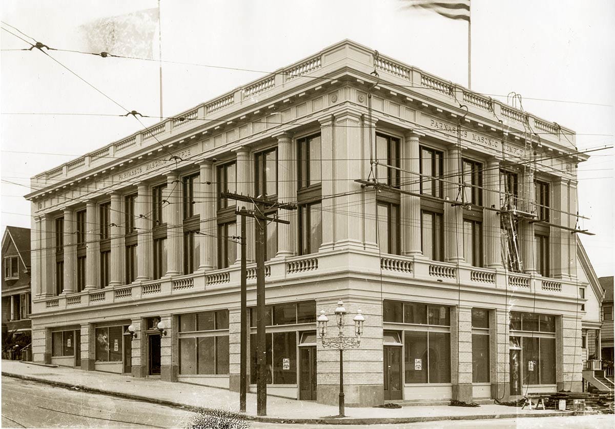 Masonic building on 9th Avenue and Judah Street