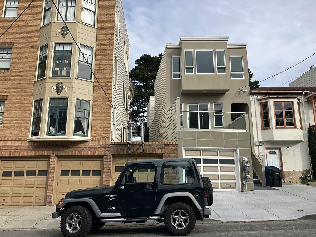 Property line at 15th Avenue