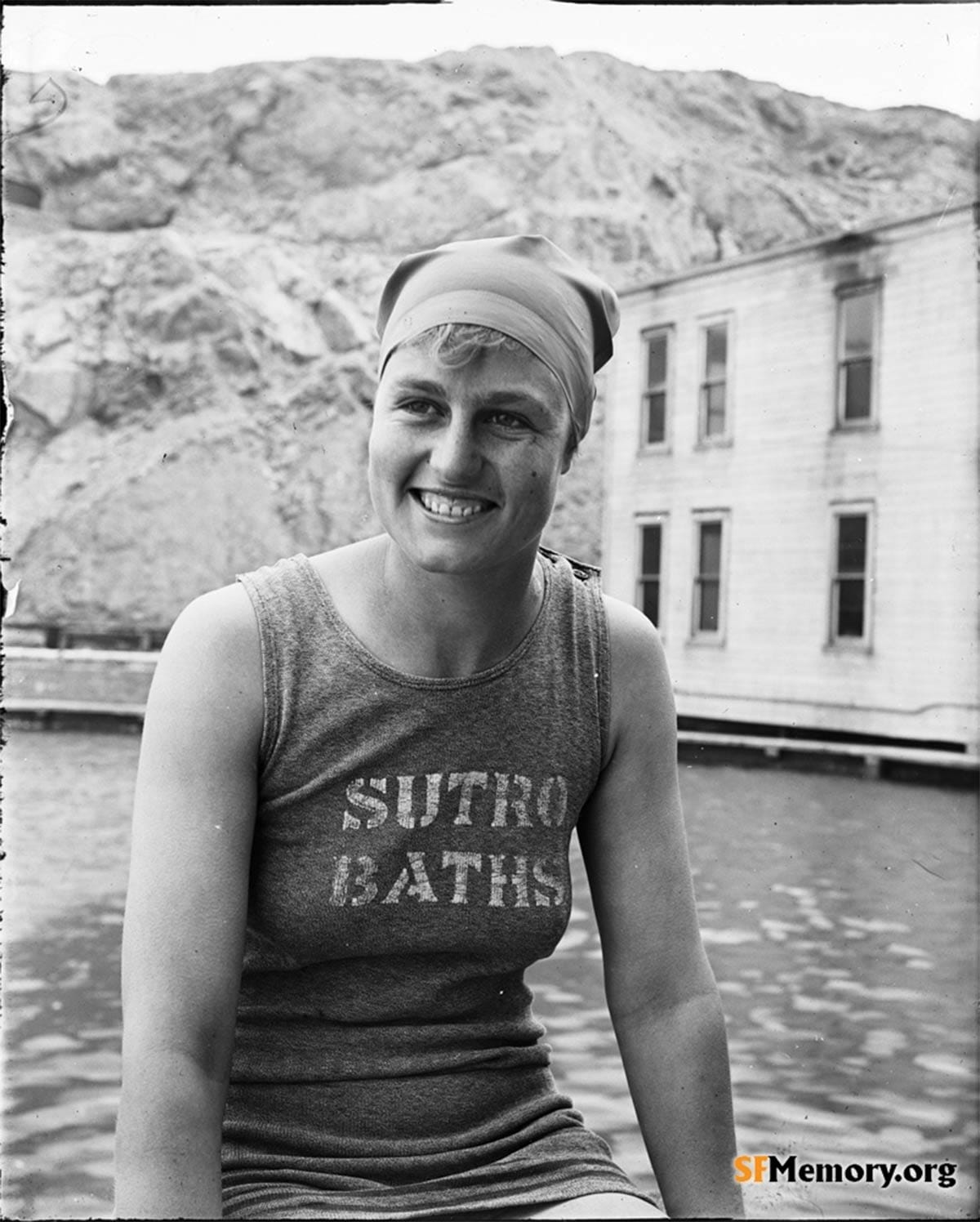 Swimmer at Sutro Baths