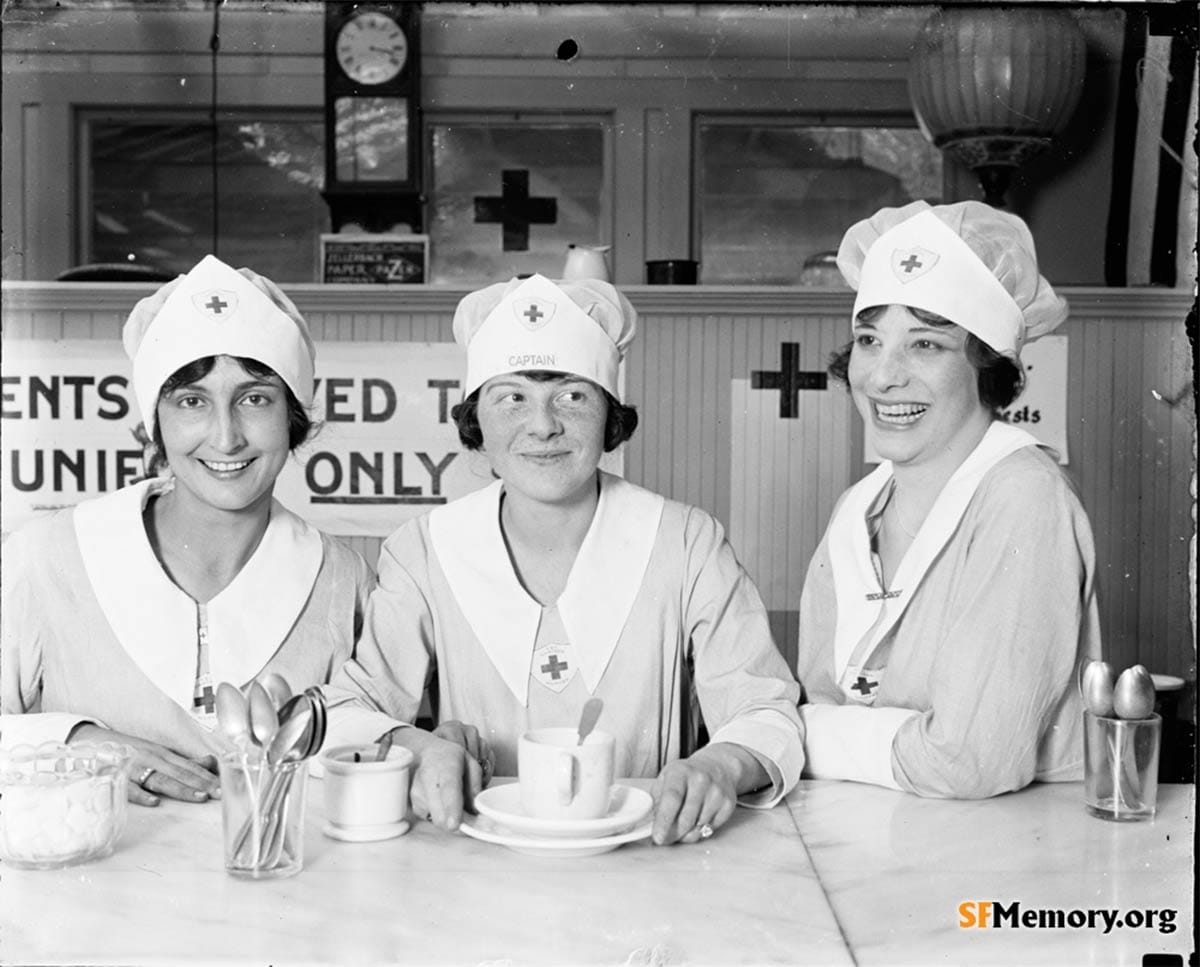 Red Cross volunteers